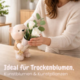 Stehender Bär-Vase Dekoration Blumenarrangement Wohnaccessoire