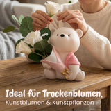 Stehender Bär-Vase Blumenarrangement Dekoration Wohnaccessoire