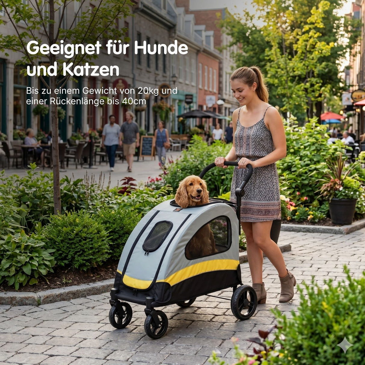 Hundebuggy Gr. M Haustierwagen Hundetransport Hundewagen Hundestroller