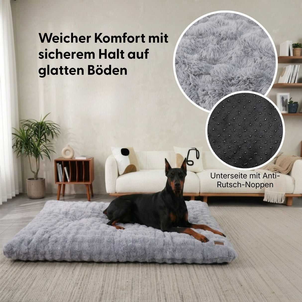 Hundebett Grösse 4XL Kuschelbett Schlafplatz Haustierbett Hundekissen