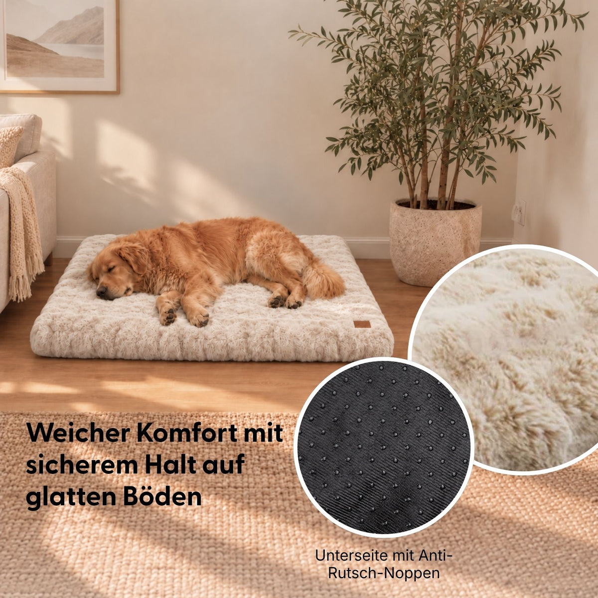 Kuschelbett Grösse 3XL Hundebett Hundekissen Schlafplatz Haustierbett