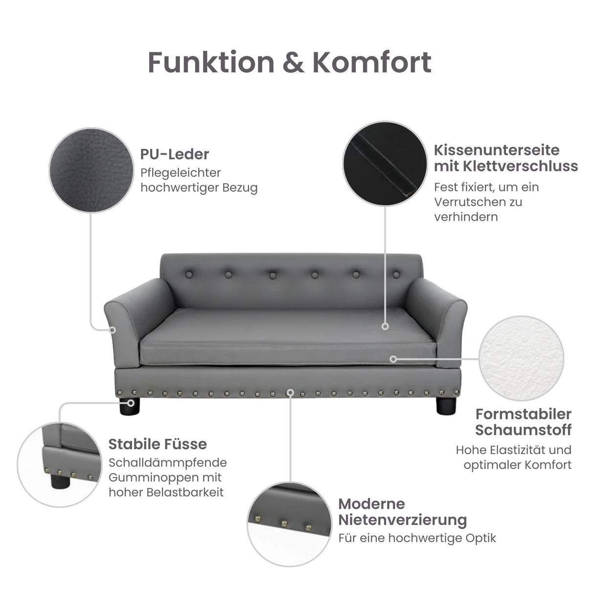 Hundesofa Grösse L Hundebett Haustiersofa Hundecouch Liegeplatz