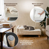 Katzenbett mit Kissen Gr. M Katzensofa Hochbett Hundebett Liegeplatz