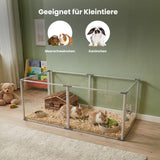 Acryl-Kleintiergehege Laufstall Indoorgehege Tierkäfig Gehege