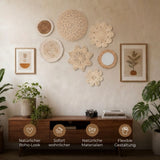 7-tlg. Set Boho-Wandteller Wanddeko Wandschmuck Dekoelement Boho-Stil