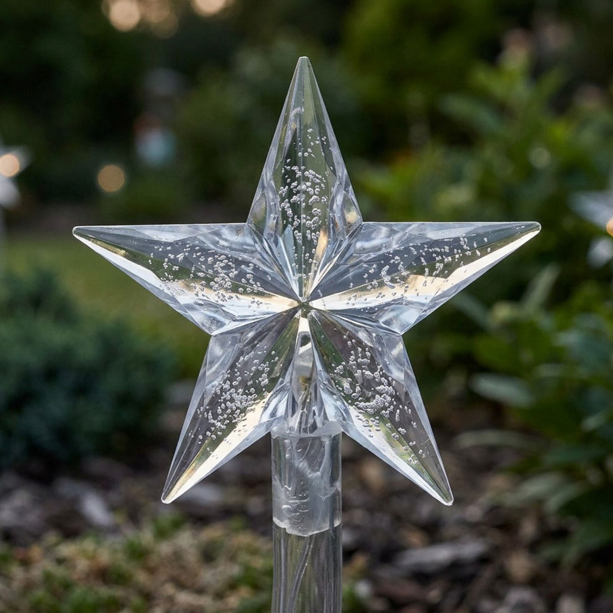 4er-Set LED-Dekoleuchte Solarleuchte Gartenbeleuchtung Spiralbaum