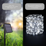 LED-Solar-Gartenbeleuchtung 32m Outdoor-Leuchtgirlande Dekoleuchte