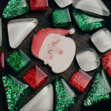 2er-Set DIY-Mosaik-Untersetzer Weihnachtsmann Rentier Bastelset
