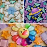 3er-Set DIY-Mosaik-Untersetzer Sonne Saturn Stern Untersetzer-Bastelset