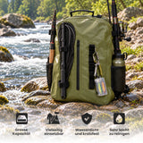 Wasserdichter Angelrucksack Angeltasche Tackle Bag Ködertasche
