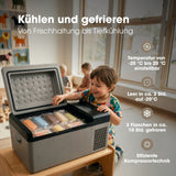 Kompressor-Kühlbox 20L Camping-Kühlschrank Auto-Kühlbox Gefrierbox
