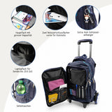 Rucksacktrolley Schulthek Schulrucksack Kofferrucksack Reiserucksack