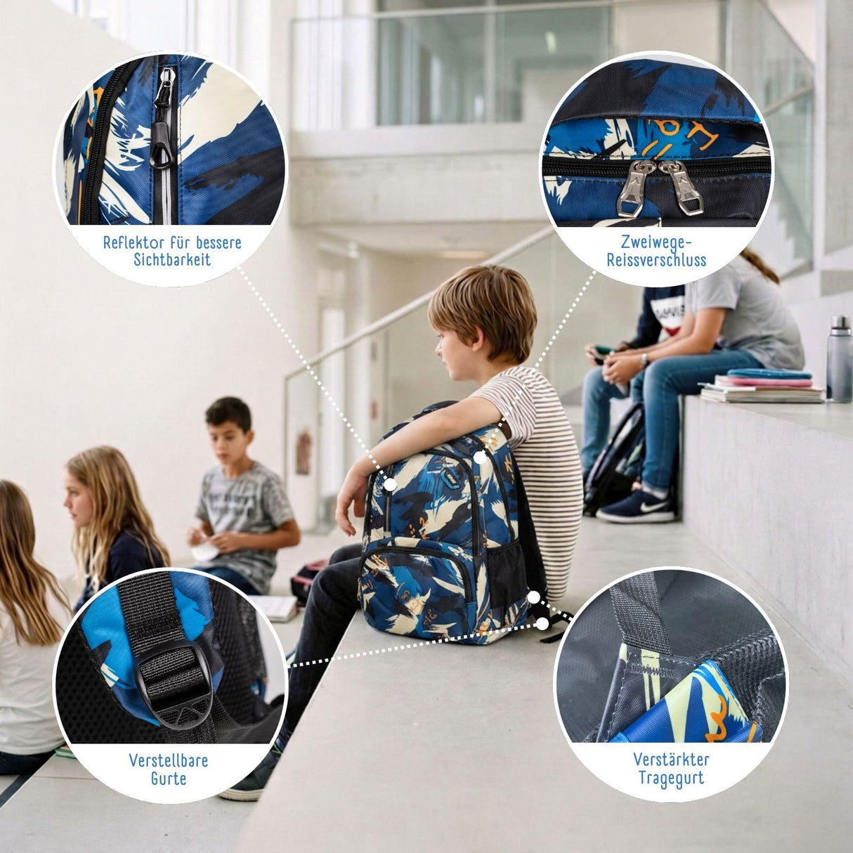Schulrucksack Teenager-Rucksack Schuelzgi Schulranzen Schulthek