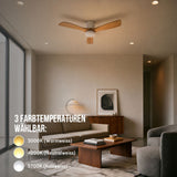 Holz-Deckenventilator Deckengebläse LED-Deckenventilator Deckenlüfter
