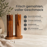 Salz- und Pfeffermühlen-Set Gewürzzerkleinerer Gewürzmühle Salzmühle