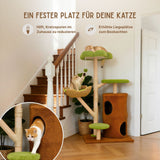 Kratzbaum mit Korb und Höhlen Katzenbaum Katzenspielzeug Kletterbaum