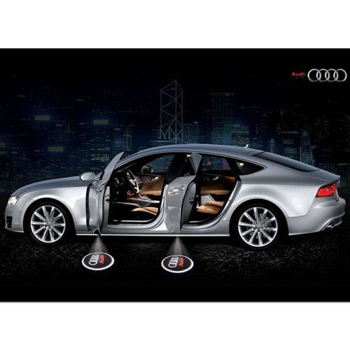 LESER AUDI LOGO Asphalt PROJEKTOR BEAMER LED SMD Türlicht Tuning Car Deko