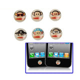 Monkey Affen Home Button Deko Strass Steine selbstklebend