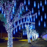 Meteor-Lichter 2.8m LED Weihnachtslichter Eiszapfen Wassertropfen Girlande