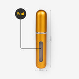 5ml Mini-Parfümzerstäuber Parfum Vaporisateur Matt-Goldig