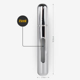 8ml Mini-Parfümzerstäuber Parfum Vaporisateur Silbrig