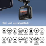 4K Dual-Dashcam Onboard-Kamera Autofront-Kamera Nachtsichtkamera Auto