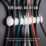 Selbstklebender Kabelhalter Kabelmanagement Kabelkanal Kabelmanager