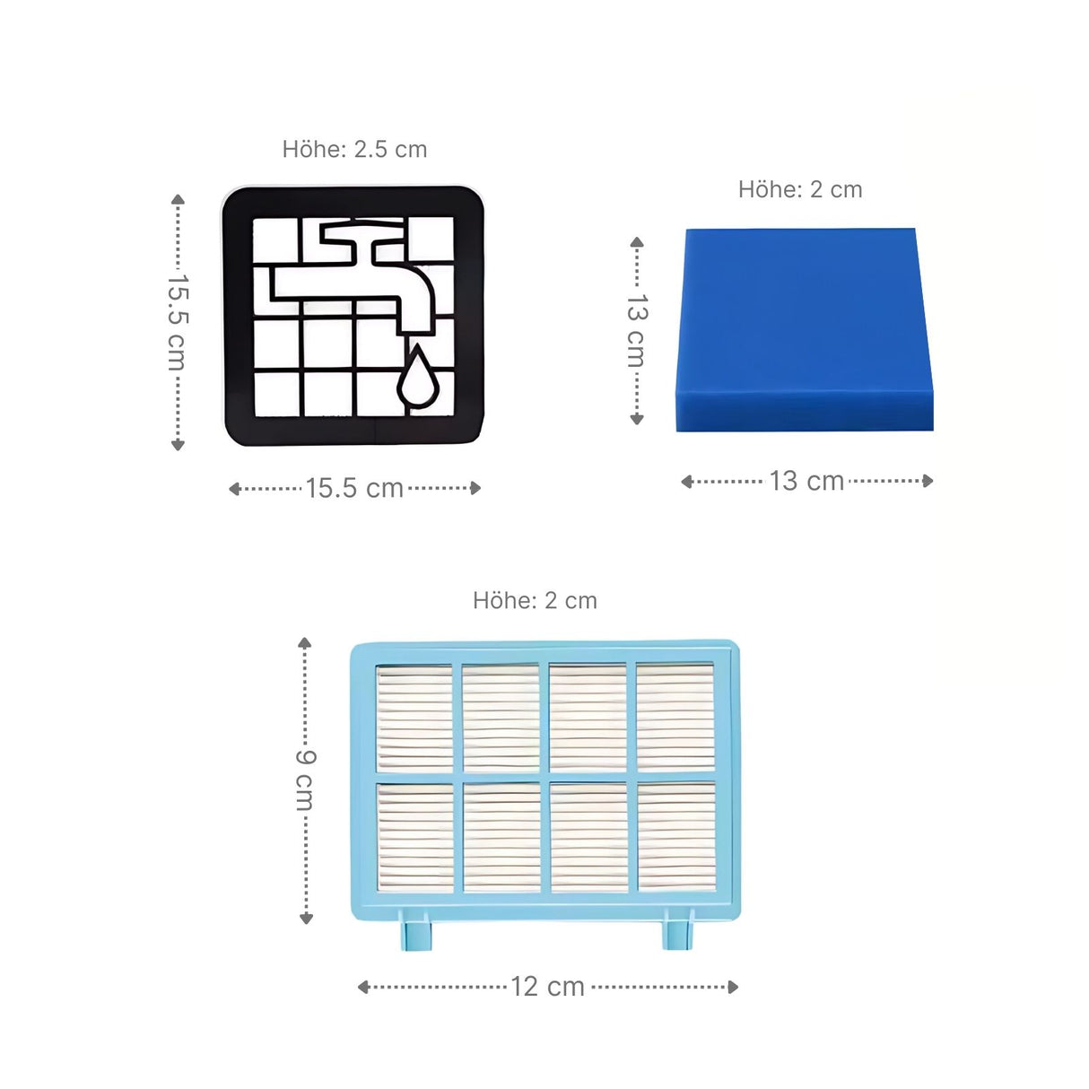 Alternatives Filter-Set zu Philips FC8010/02 für PowerPro Active PowerPro Compact PowerPro City