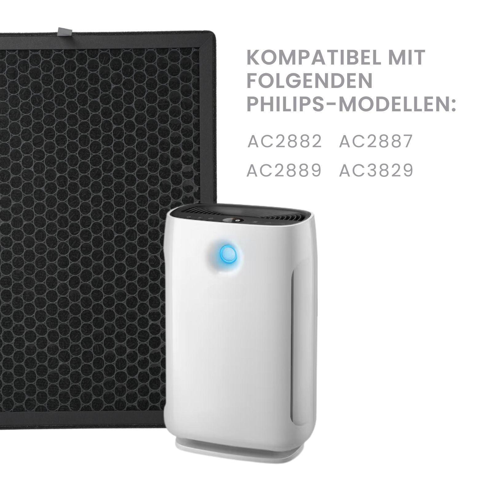 Luftreiniger cheapest Philips AC2887 mit HEPA- und Aktivkohle-Filter