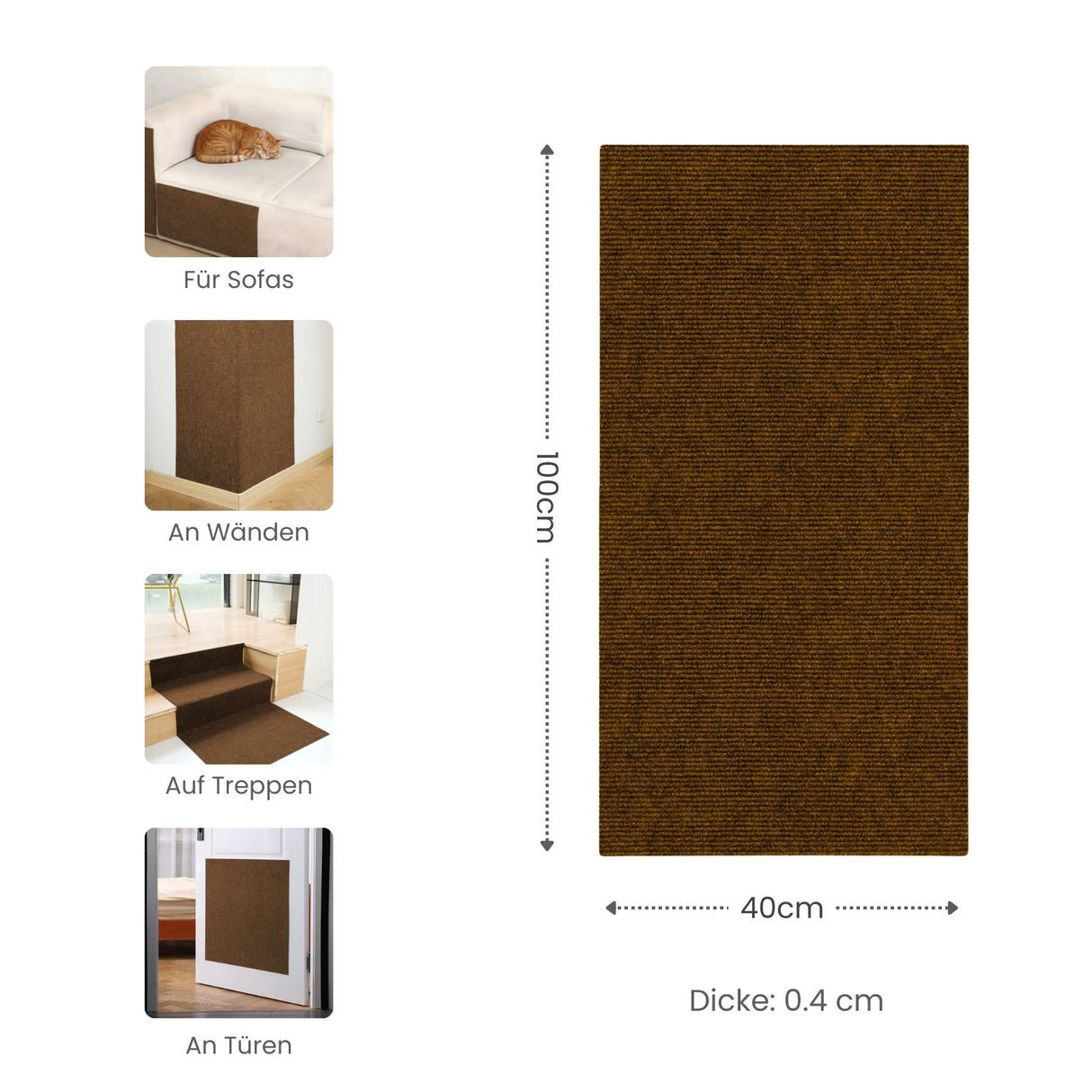 Kratzmatte für Katzen Kratzschutz Kratzbrett Kratzwand Klettermatte