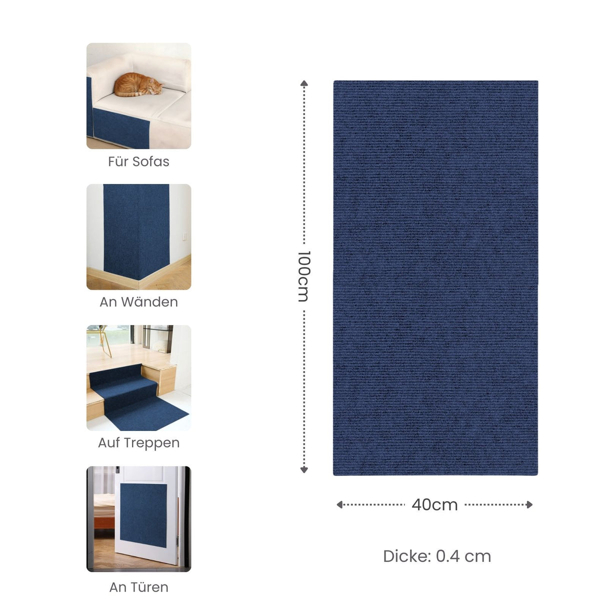 Kratzmatte für Katzen Klettermatte Kratzwand Kratzschutz Kratzbrett