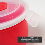 Mikrowellen-Tasse mit Henkel Mikrowellen-Becher Lunchbecher Suppen-Mug