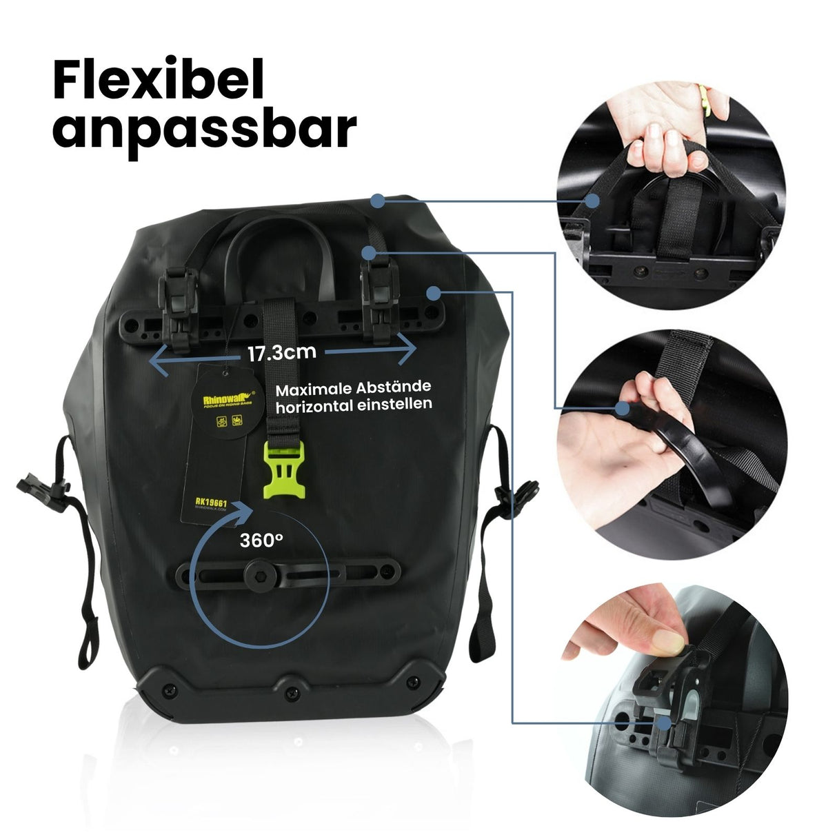 Velo-Tasche Bike-Tasche Fahrradtasche Gepäckträgertasche Rad-Tasche