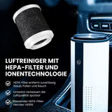 Auto-Luftreiniger Mini-Luftreiniger Mobiler Luftfilter Luftionisator