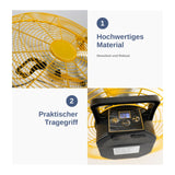 Solarventilator Outdoor-Ventilator Bodenventilator Camping-Ventilator