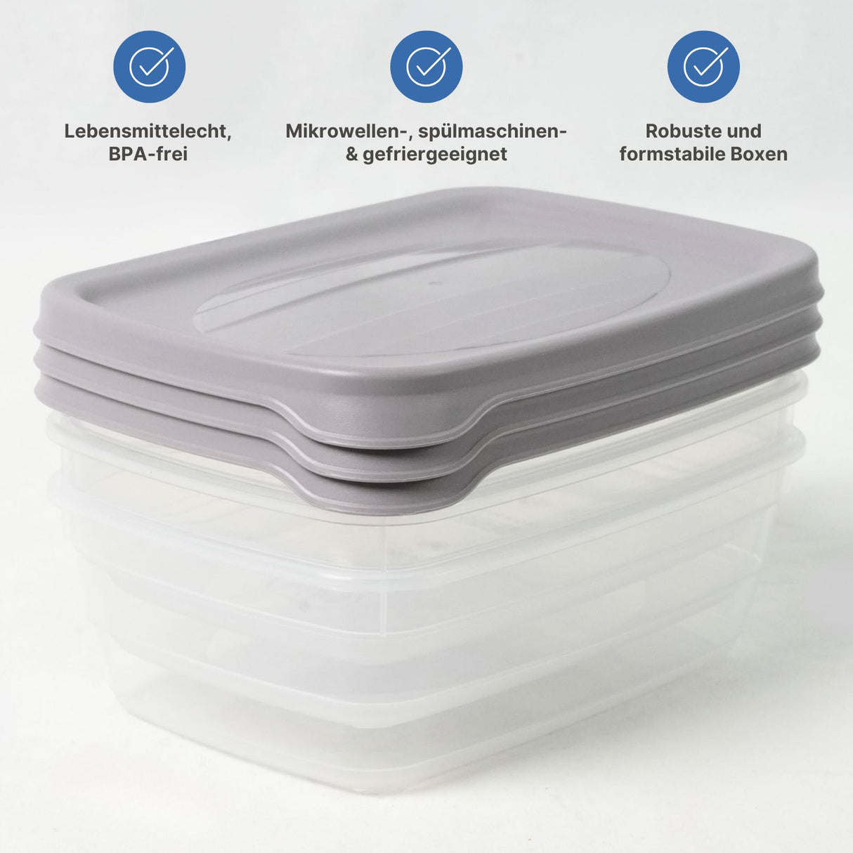 28-tlg. Frischhaltedosen-Set Gefrierdosen Meal-Prep-Dosen Vorratsdosen