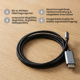 USB-C zu DP Anschluss 2m USB-Typ-C zu DP Kabel USB-C zu DisplayPort