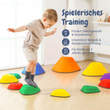 Balanciersteine Motorikspielzeug Trittsteine Balancespiel Fluss-Steine