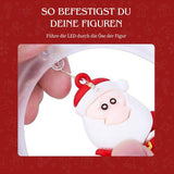LED Weihnachtslichterkette 3m Ringlichterkette Leuchtvorhang mit Ringen