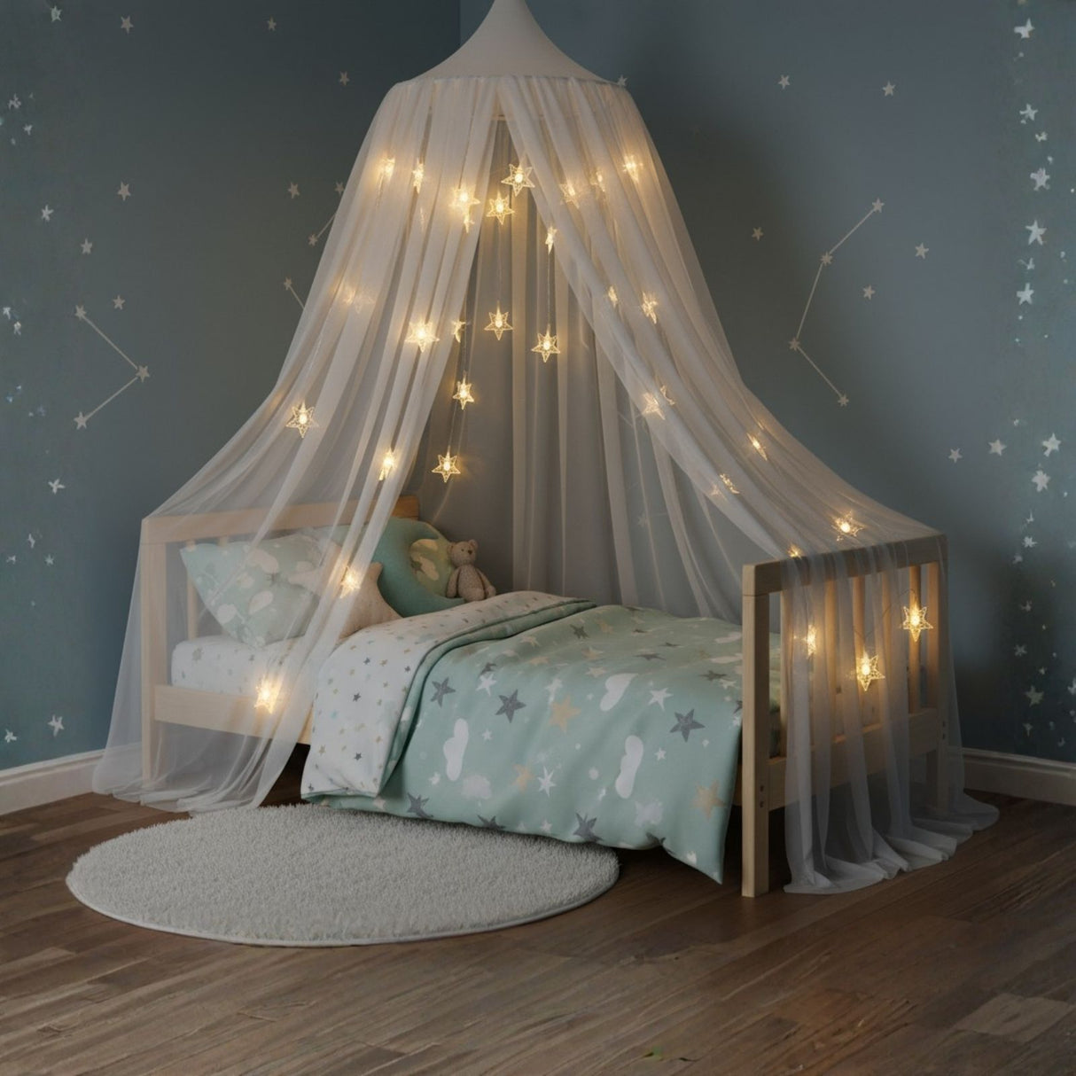 LED Sternenlichterkette 3m Sternenlichtgirlande Dekolichterkette