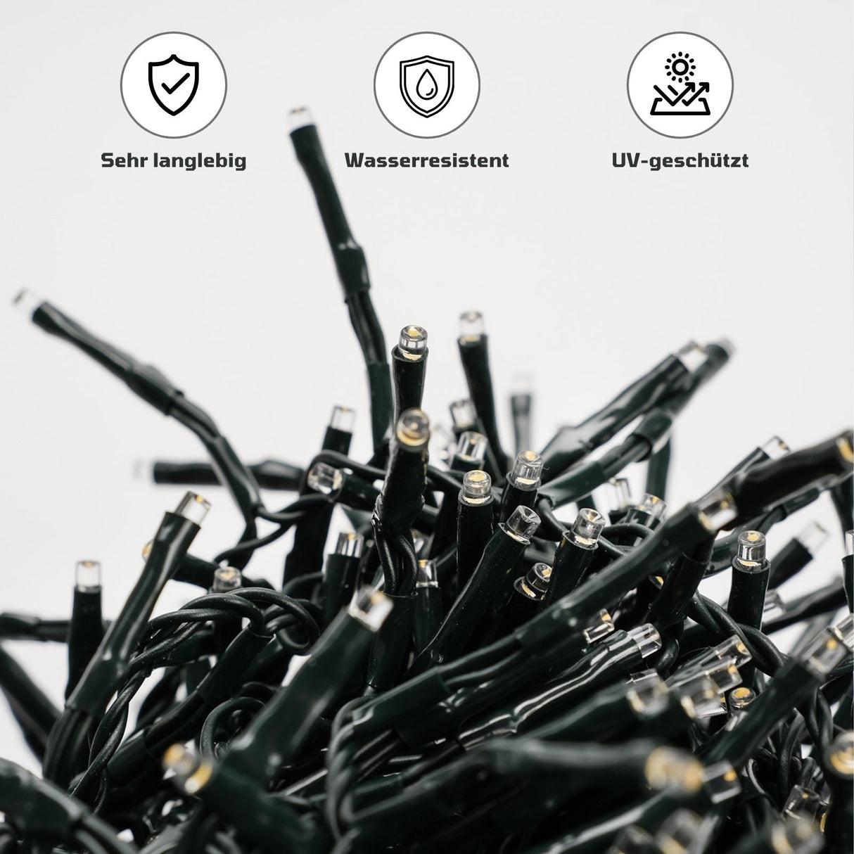 LED Weihnachtslichterkette Cluster-Lichterkette Weihnachtsbeleuchtung