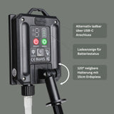 LED Solar-Lichterkette 8.6m Cluster-Lichterkette Büschellichterkette