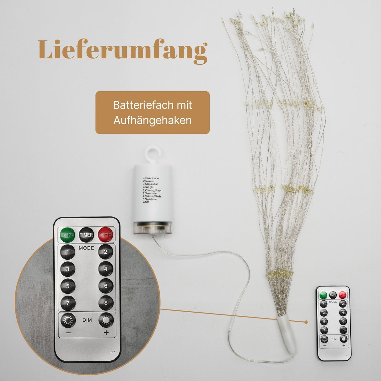 LED Feuerwerkslicht Lichterkette Weihnachtsbeleuchtung Pendelleuchte