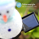 LED Solarlampe Schneemann Solarleuchte Gartenbeleuchtung Dekoleuchte