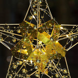 Christbaumspitze LED-Stern Weihnachtsbaumspitze Baumspitze mit Licht