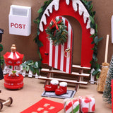 21-tlg. Wichteltür-Set Miniaturwelt Weihnachtsdeko Elfentür-Zubehör