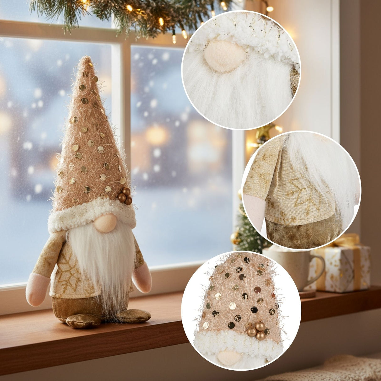 Weihnachtswichtel Mann Nisse Weihnachtsdekoration Dekowichtel Gnom