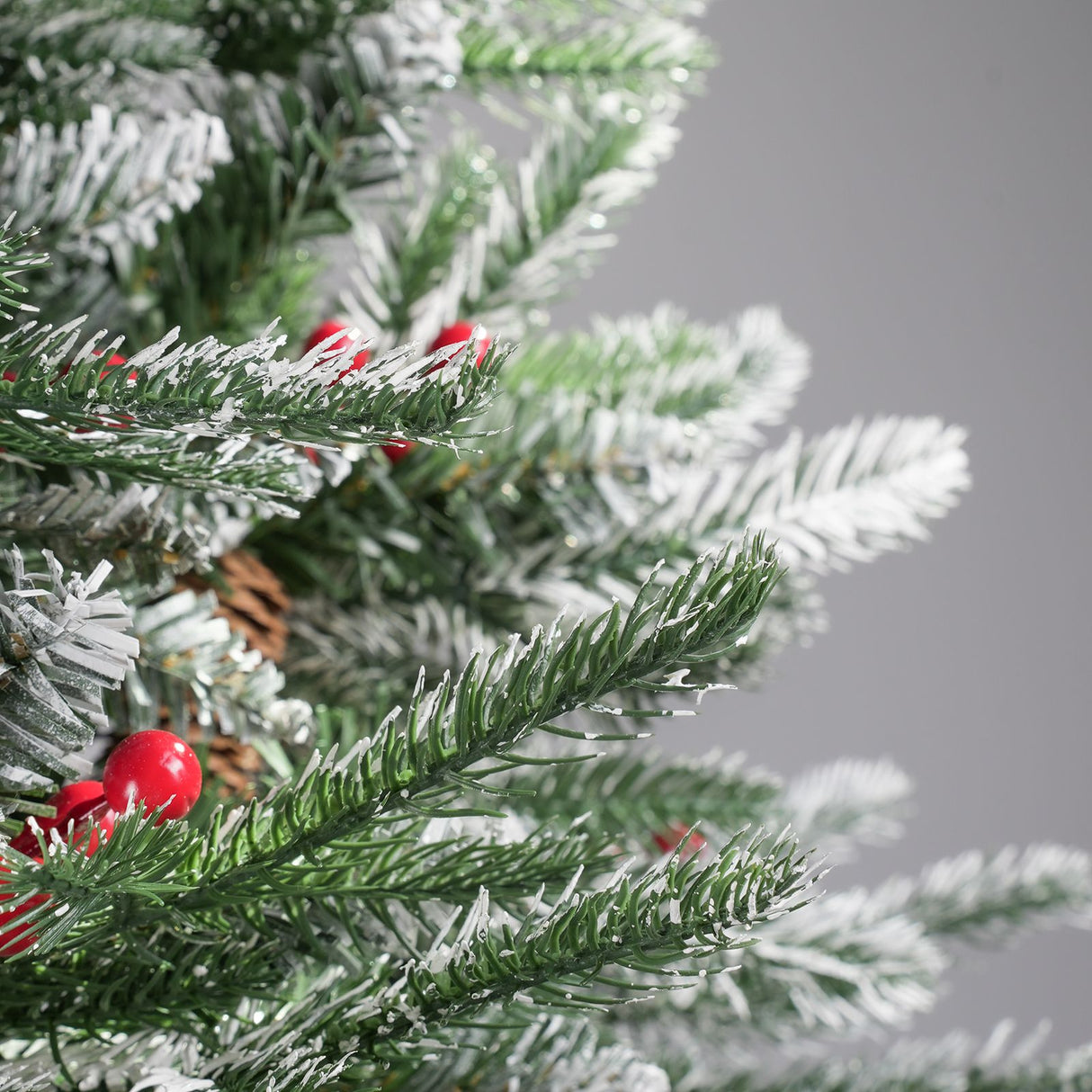 Weihnachtsbaum 210cm mit Schnee Christbaum Tannenbaum Kunsttanne