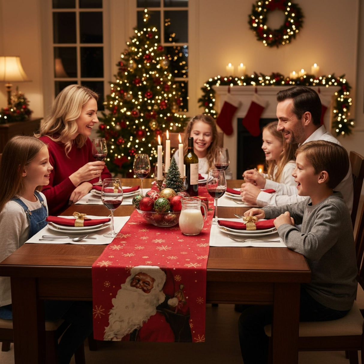 Tischläufer Weihnachtsdeko Tischdeko Deko-Läufer Tischdecke Tischband