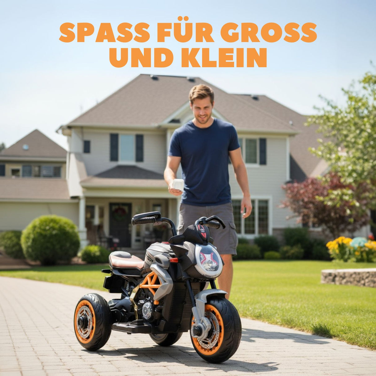 Elektro-Motorrad für Kinder Kinderfahrezug Elektro-Dreirad Spielzeug